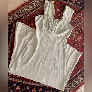 VTG Pale Pastel Green Full Length Slip Dress